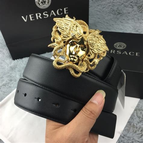 versace medusa snake head belt|Versace Medusa buckle leather belt.